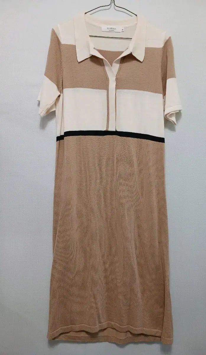 SO WOOL カラーネック ONE PIECE ロング