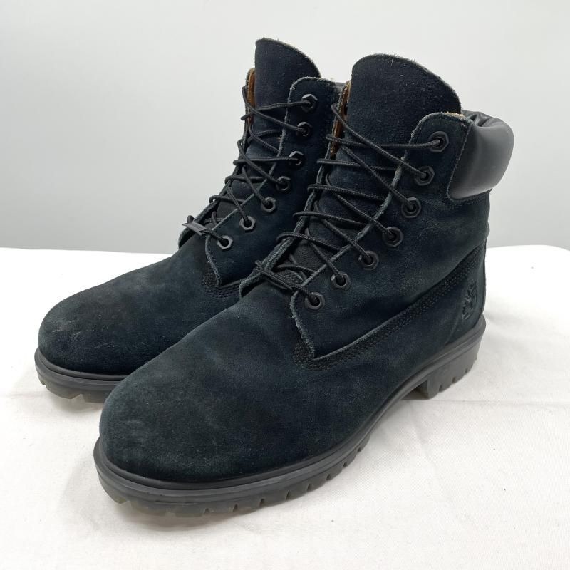 【中古】Timberland WATERPROOF 6インチ ブーツ 27cm A0559 ブラック ティンバーランド[17]