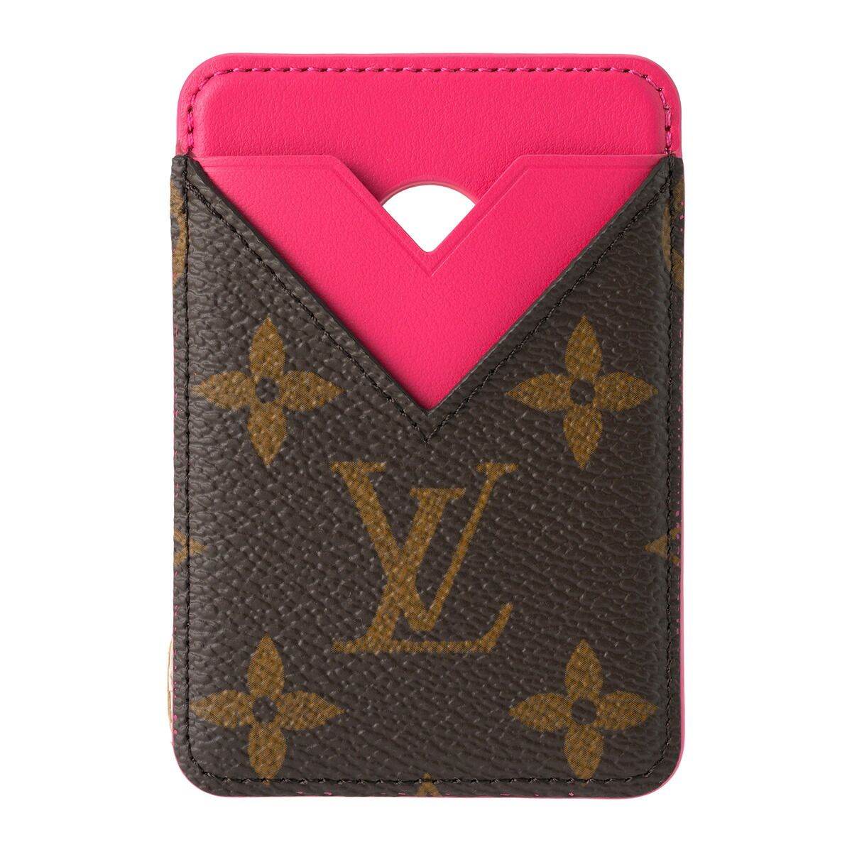 新品 ルイヴィトン Louis Vuitton カードケース ポルト カルト・マグネット ポンディシェリピンク