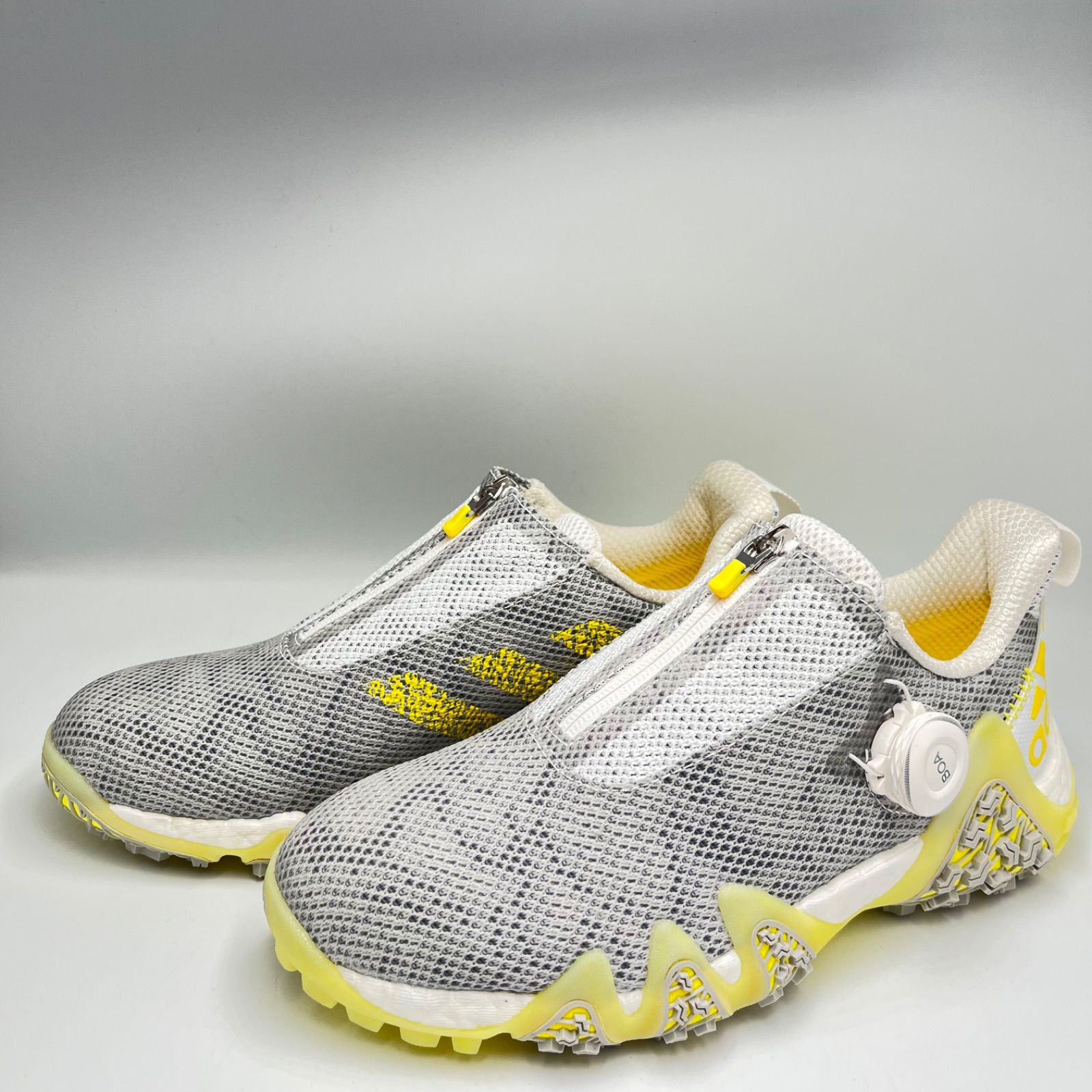 adidas コードカオス22 BOA ゴルフシューズ グレー/イエロー