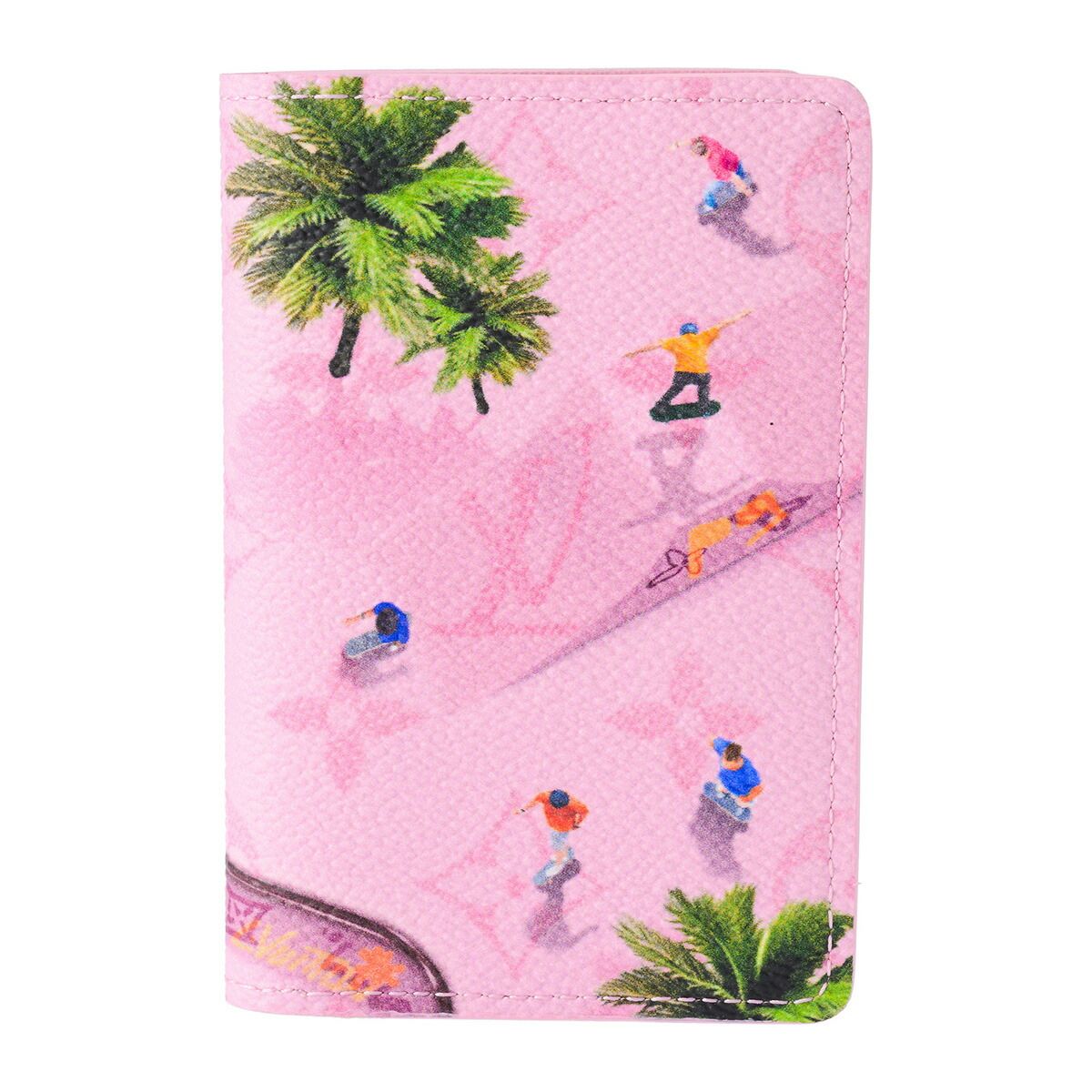 新品 ルイヴィトン Louis Vuitton カードケース スケートボード オーガナイザー・ドゥ ポッシュ ローズ