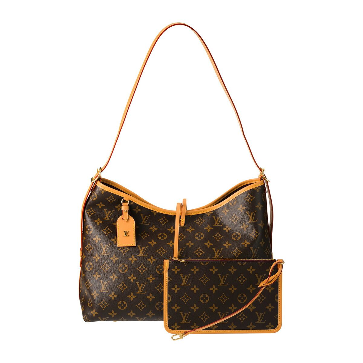 新品 ルイヴィトン Louis Vuitton トートバッグ キャリーオール NM MM ブラウン