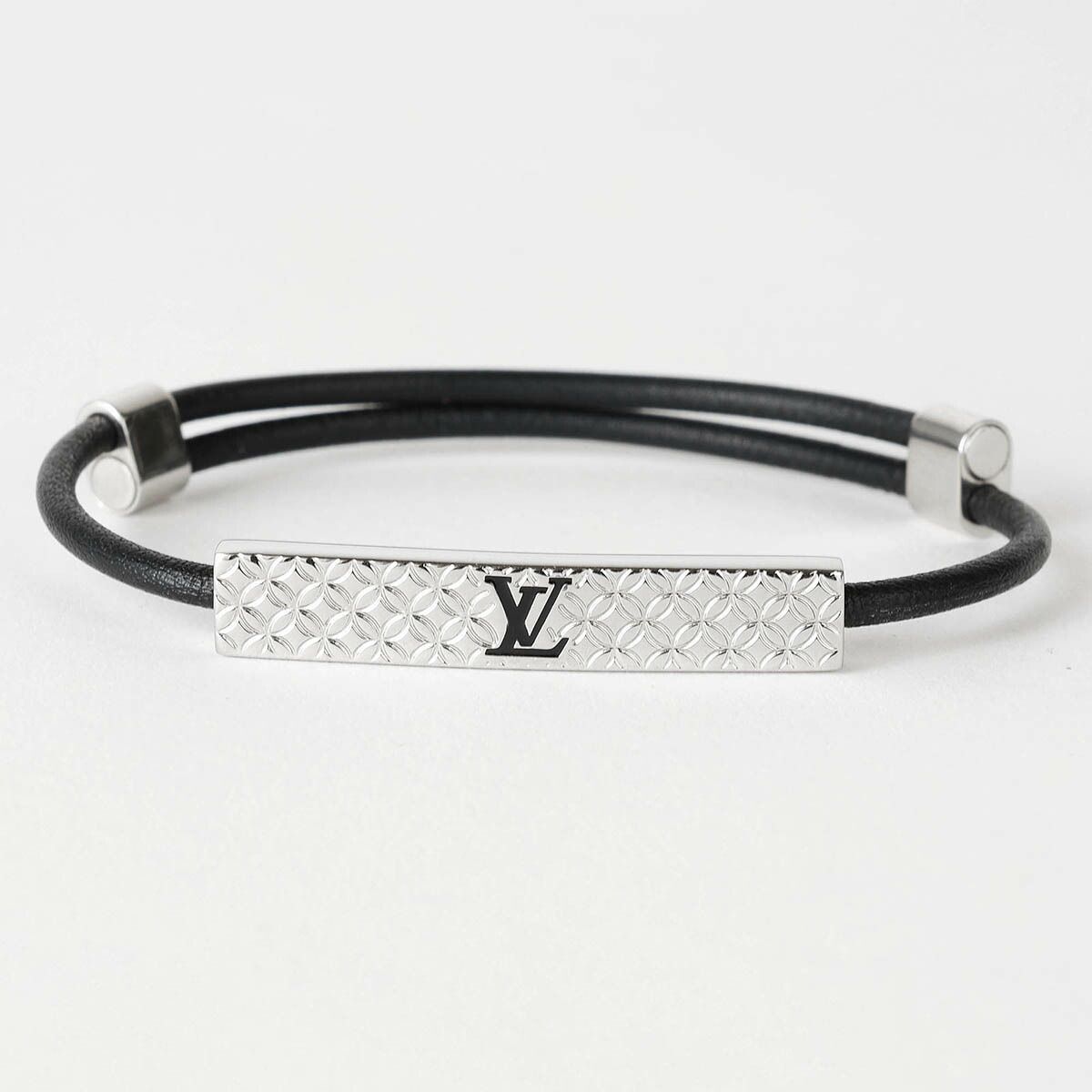 新品 ルイヴィトン Louis Vuitton ブレスレット BRACELET ブラック/シルバー