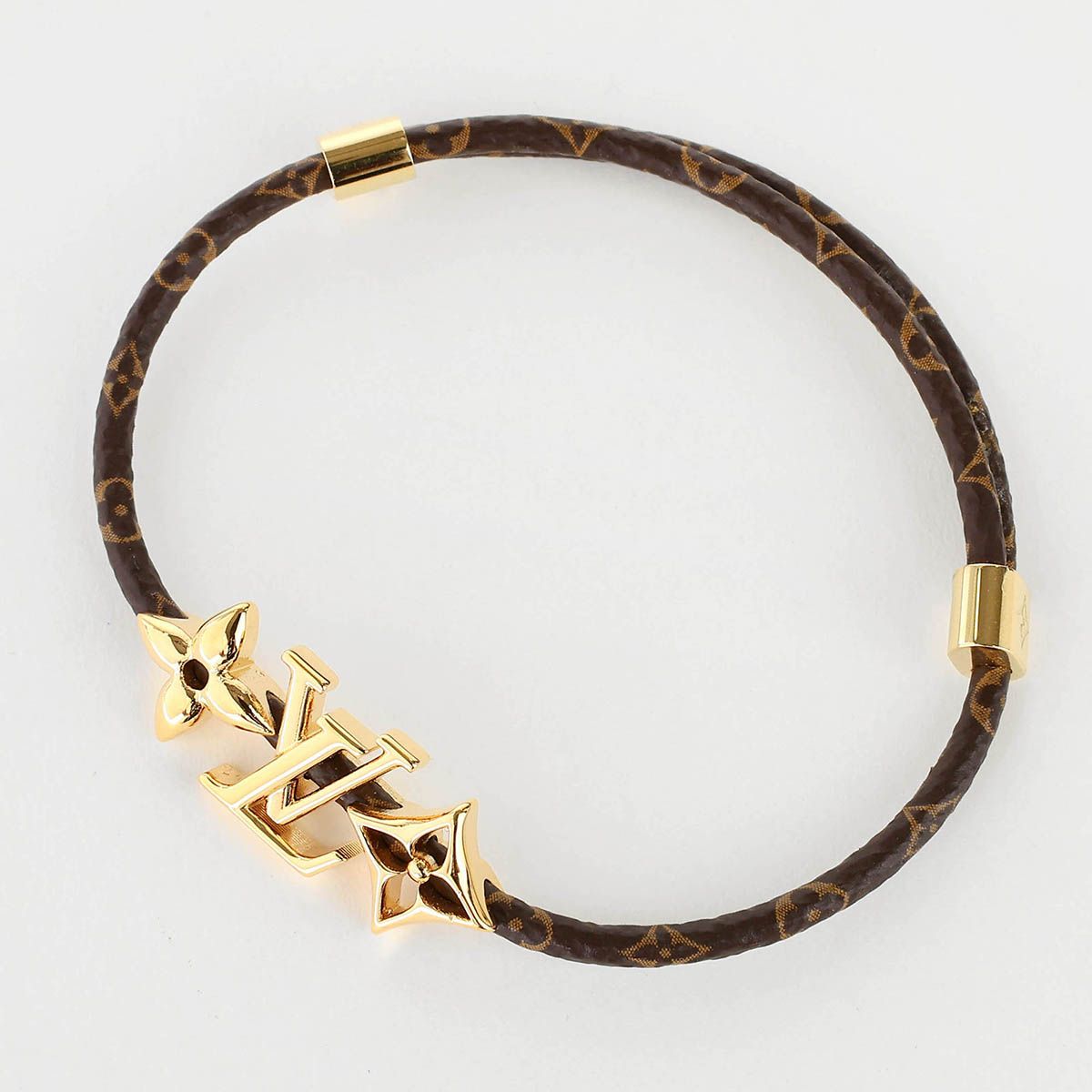 新品 ルイヴィトン Louis Vuitton ブレスレット BRACELET ブラウン/ゴールド