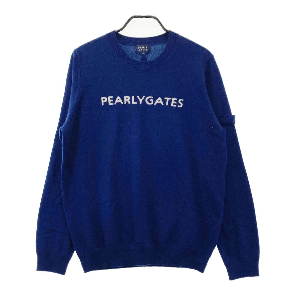 サイズ：7 PEARLY GATES パーリーゲイツ カシミヤ ニットセーター ネイビー系 [240101685815] ゴルフウェア メンズ ストスト