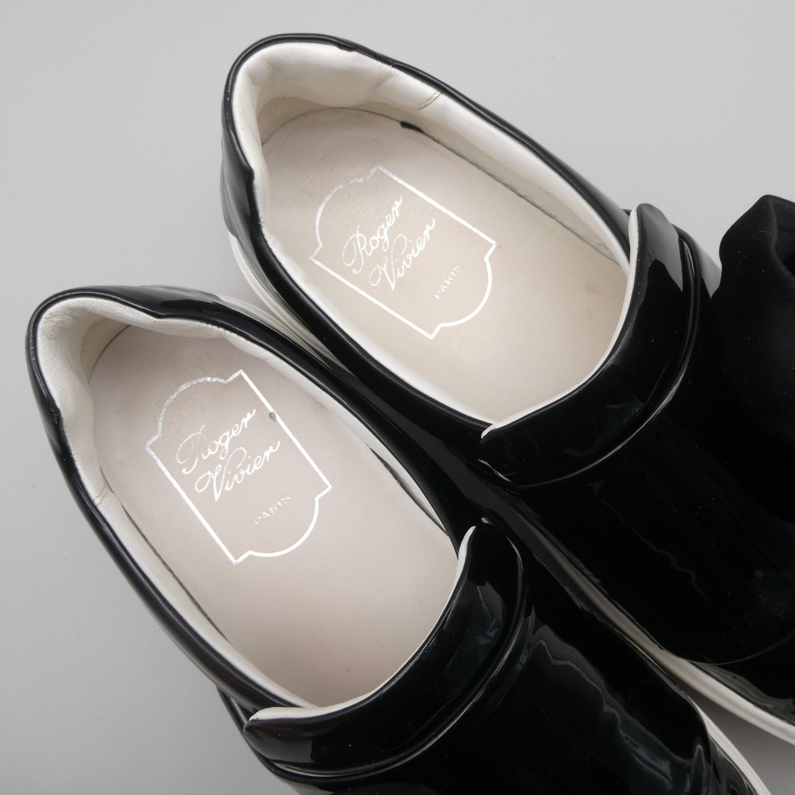 美品 Roger Vivier ロジェヴィヴィエ SNEAKY VIV ROSE スニーキー 