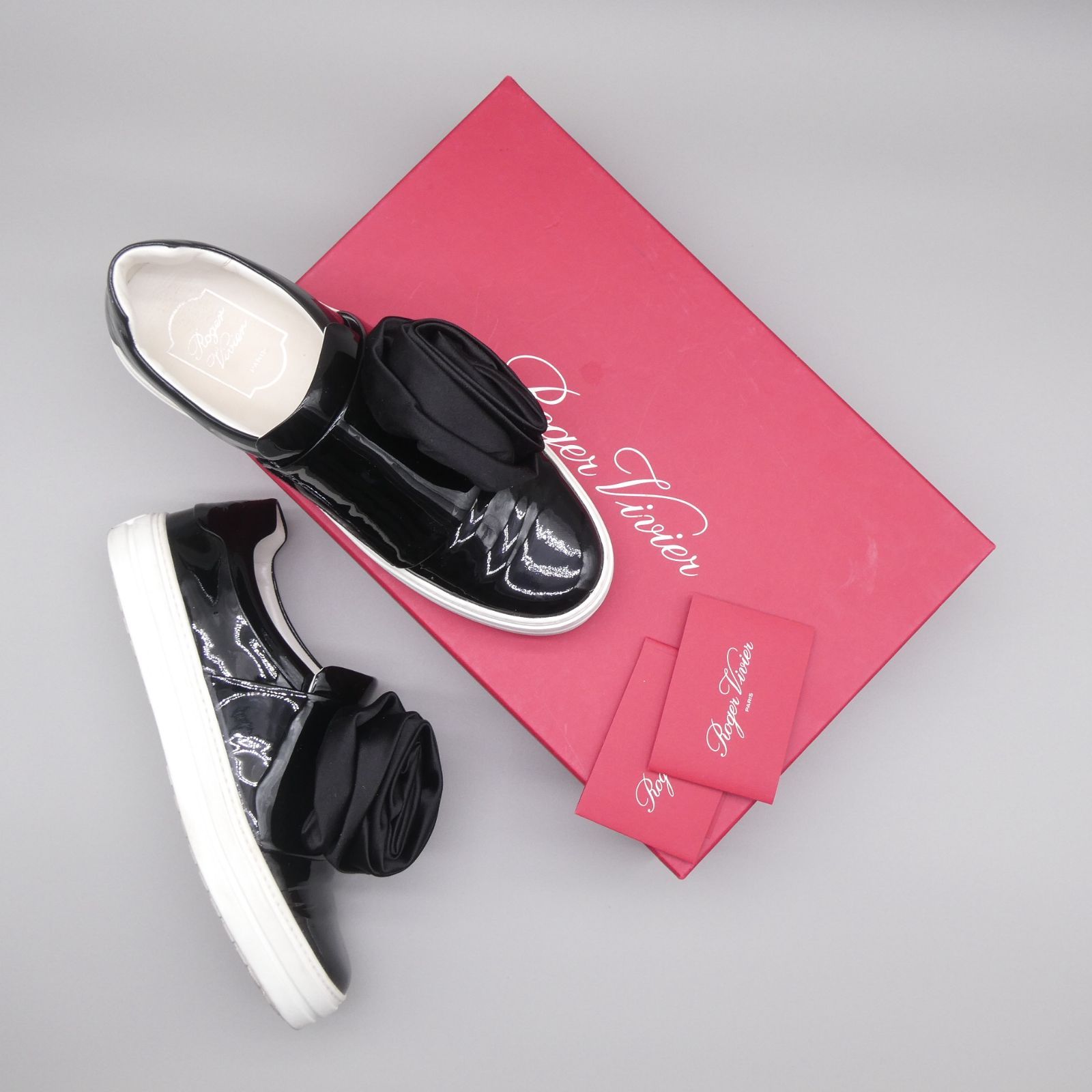 美品 Roger Vivier ロジェヴィヴィエ SNEAKY VIV ROSE スニーキー 