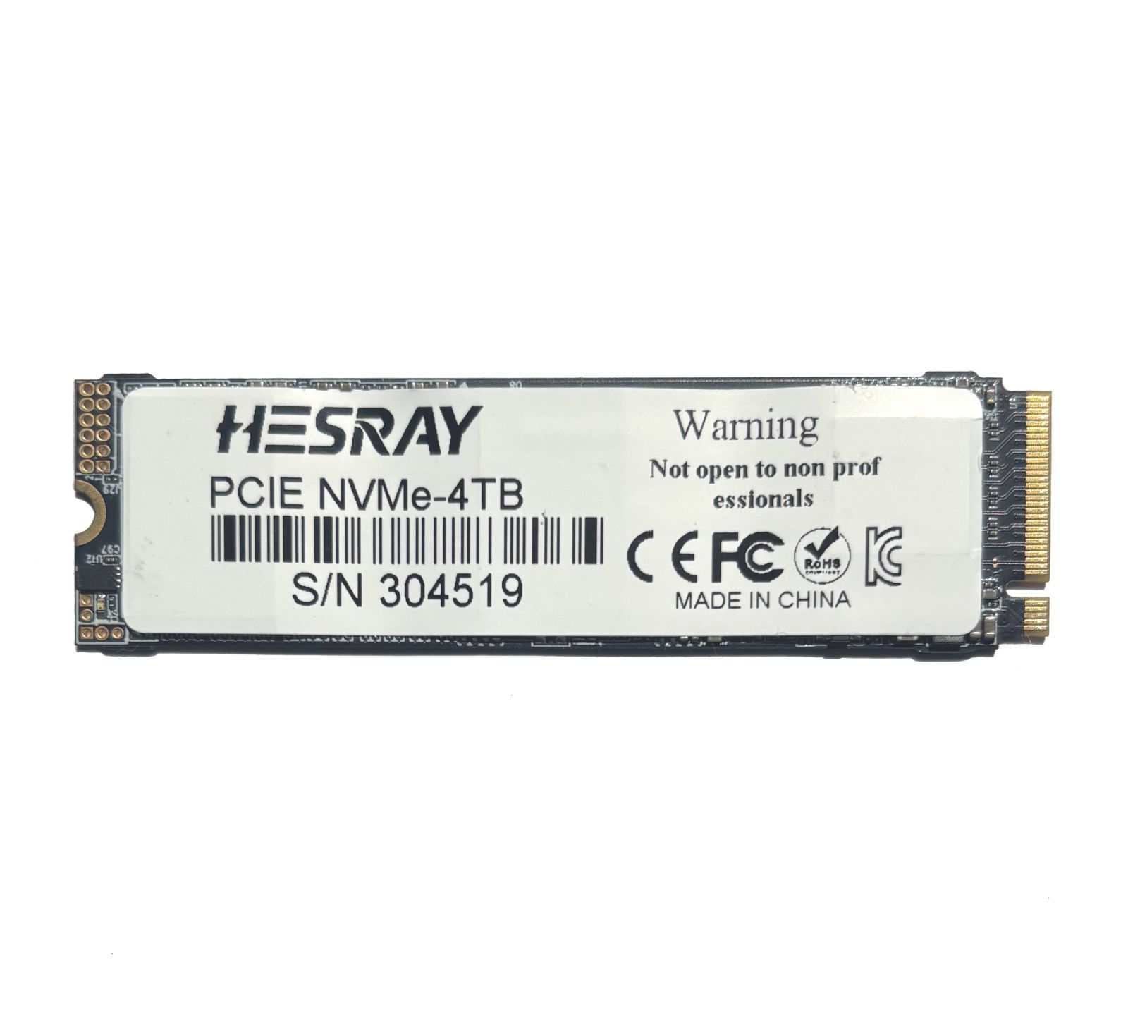 HESRAY NVMe M.2 2280 4TB PCIe3.0 Gen3x4 3D NAND SSD Read:3500MBs Write:3000MBs ノートパソコン/デスクトップパソコン 内蔵ソリッドステートドライブ