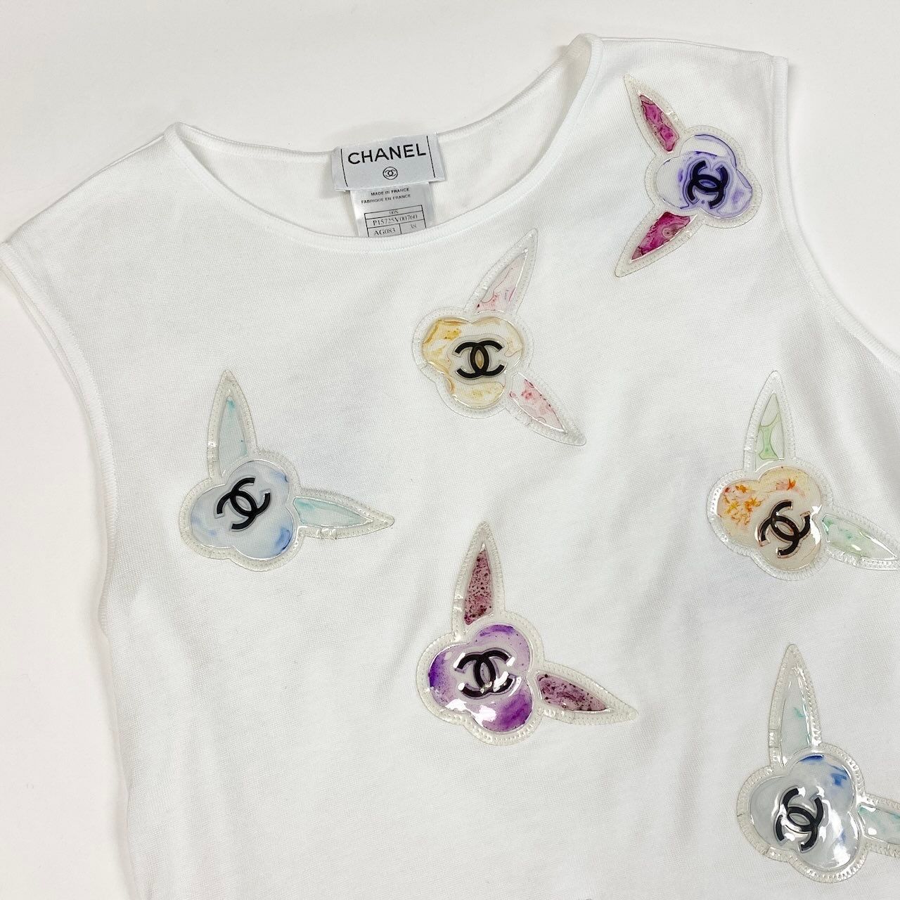 Ce7 CHANEL シャネル P15725 2000SS ココマーク タンクトップ サイズ38