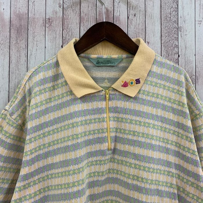 J`s ジェイズ ジャンボ尾崎 ポロシャツ 半袖 コットン 刺繍 マルチ