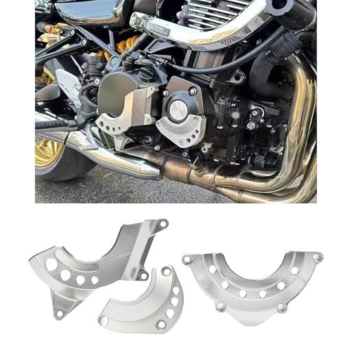 Yoothi 互換品 Yoothi 互換品 カワサキ Z900RS 20218-2025 Z900 2017-2025 エンジンプロテクターサイドカバー 改造カバー (シルバー) 8c5127eb