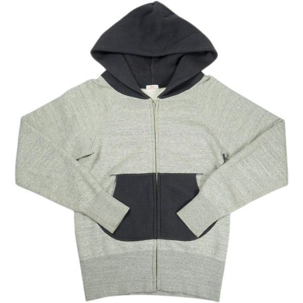 Size【XS】 At Last ＆ Co アットラスト/BUTCHER PRODUCTS ブッチャープロダクツ ZIP PARKA TWO-TONE ジップパーカー 灰 【中古品-良い】 30007281