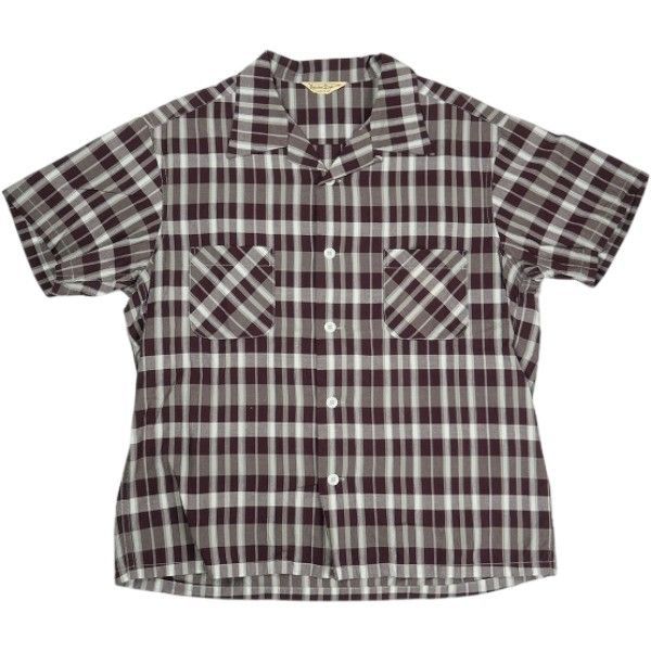Size【15.5】 At Last ＆ Co アットラスト/BUTCHER PRODUCTS ブッチャープロダクツ COTTON SPORTS SHIRT S-S 半袖シャツ バーガンディー 【中古品-良い】 30007283