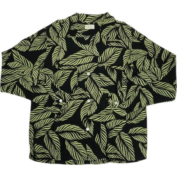 Size【M】 At Last ＆ Co アットラスト/BUTCHER PRODUCTS ブッチャープロダクツ HAWAIIAN SHIRT L-S LEAF 長袖ハワイアンシャツ 黒 【中古品-非常に良い】 30007285