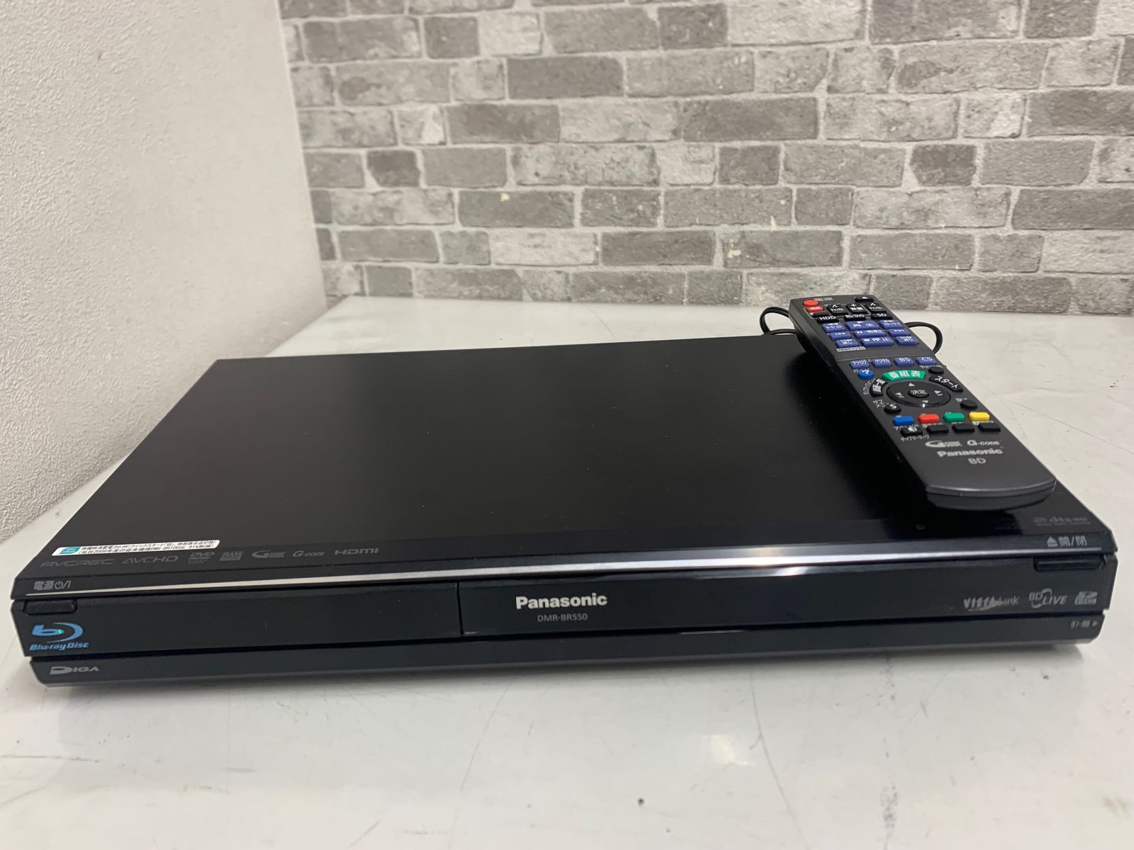 Panasonic パナソニック DMR-BR550 2009年製 BluRay ブルーレイ
