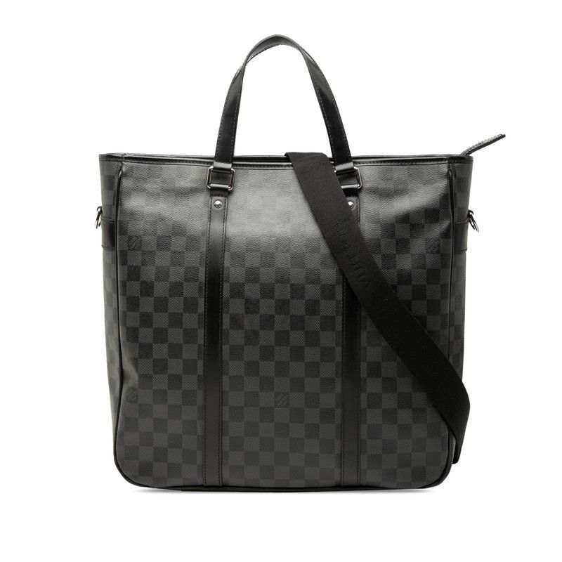 ルイ ヴィトン ダミエ グラフィット タダオPM ハンドバッグ ショルダーバッグ 2WAY N41259 ブラック PVC レザー メンズ LOUIS VUITTON【1-0266761】