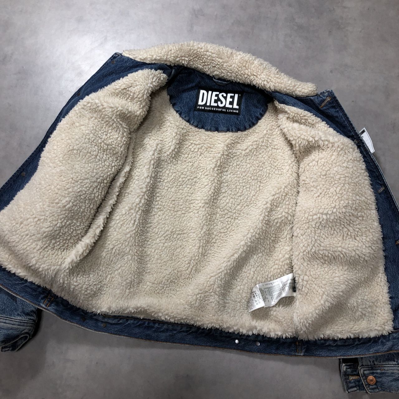 GQ5417◇DIESEL : 裏ボア ヴィンテージ加工 デニムジャケット◇S 