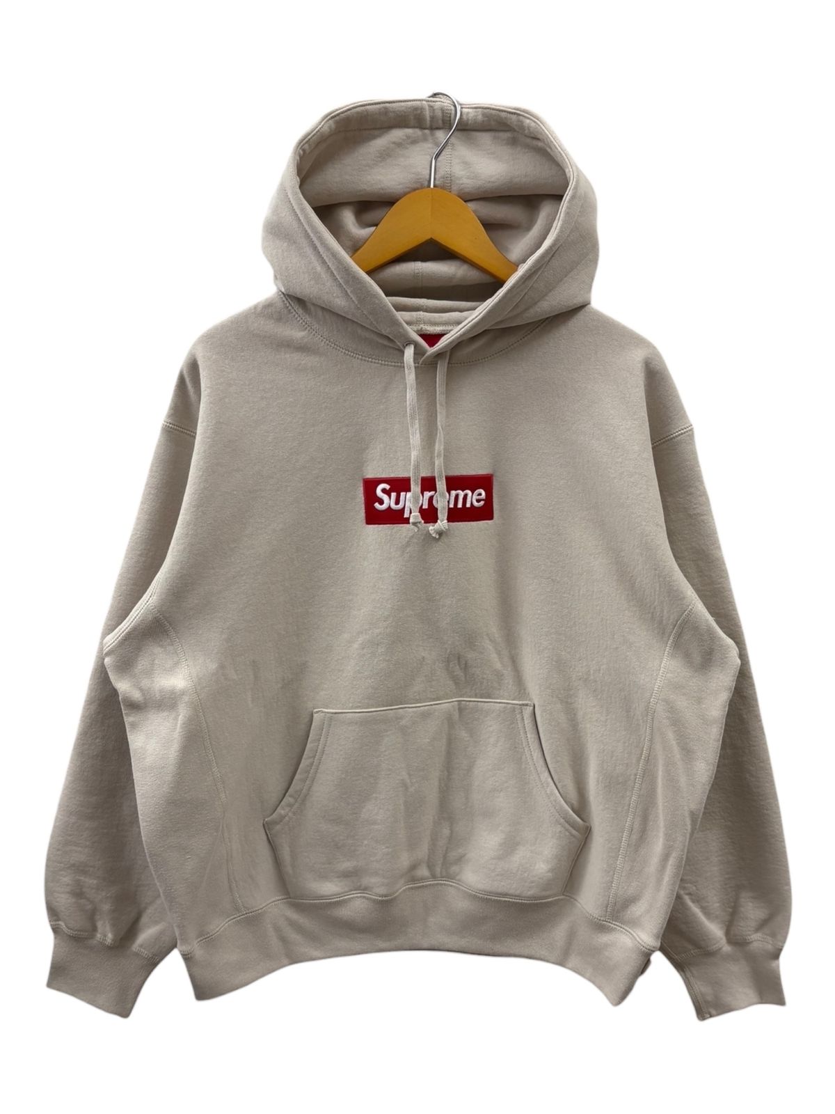 Supreme (シュプリーム) 24AW Box Logo Hooded Sweatshirt スエット トレーナー M Stone クリーム メンズ/078