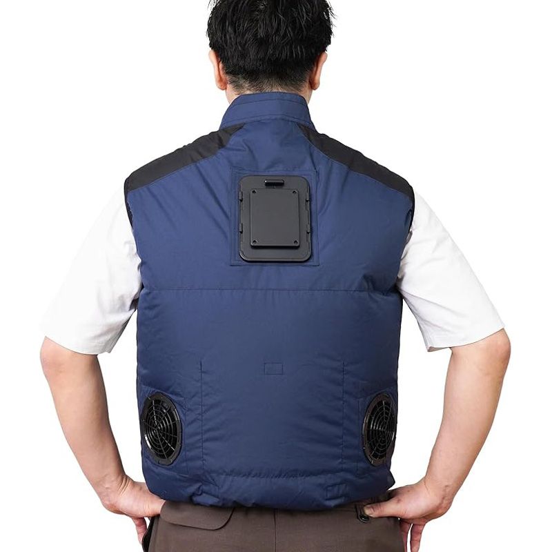 メーカー正規品 新品 THANKO サンコー 冷蔵服 2026年モデル ベスト TKCV26SNV3L ネイビー 3L ペルチェ冷却 ファン付き 作業服