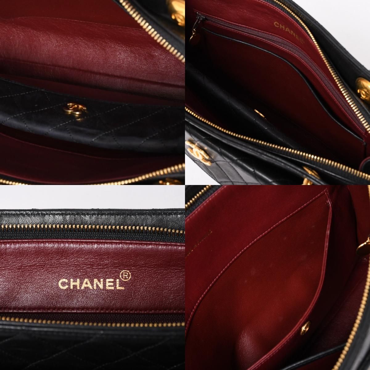 CHANEL シャネル チェーントートバッグ 1番台 ココマーク ラムスキン 