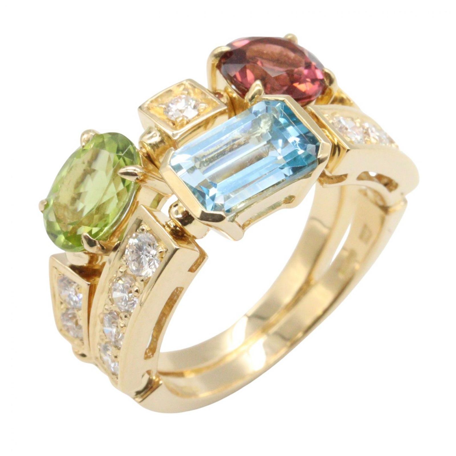 ブルガリ BVLGARI リング・指輪 アレグラ プレシャス リング K18（イエローゴールド） ダイヤモンド アレグラ プレシャス リング レディース Used A