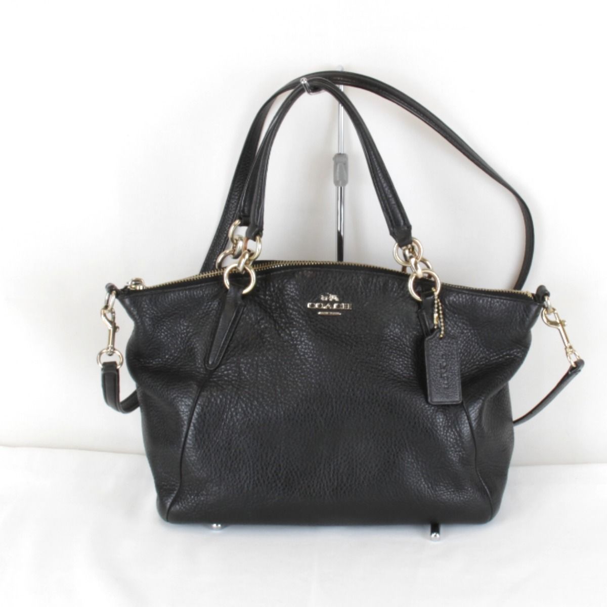 『USED』 コーチ スモールケルシーサッチェル 2WAYバッグ ショルダーバッグ レザー ブラック