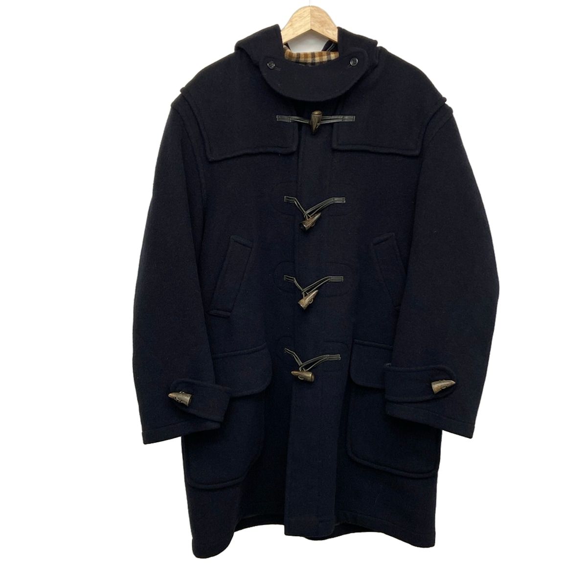 Aquascutum(アクアスキュータム) ダッフルコート サイズM メンズ - ダークネイビー 長袖/ジップアップ/冬