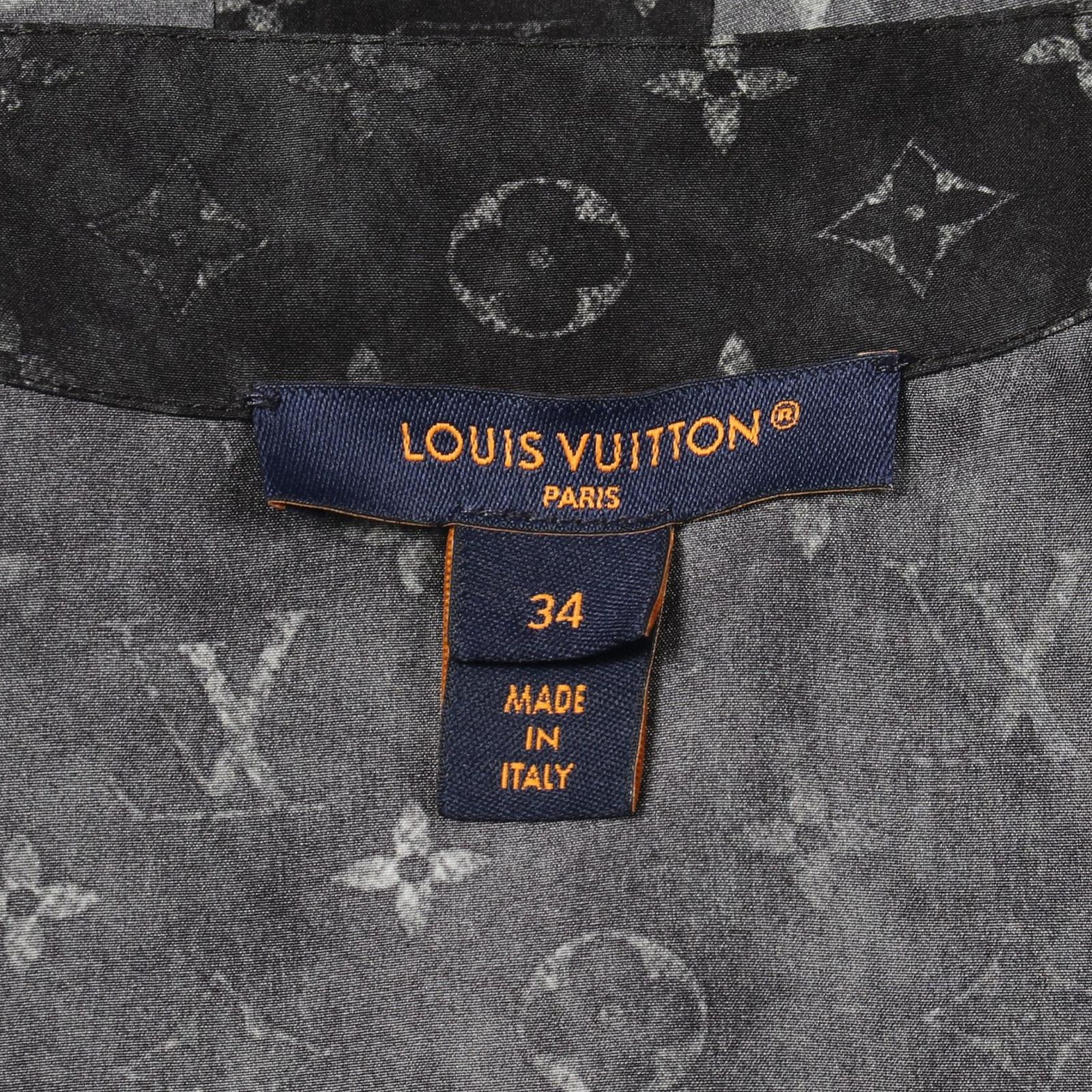 ルイ・ヴィトン LOUIS VUITTON ブラウス モノグラム シルク ブラウス 