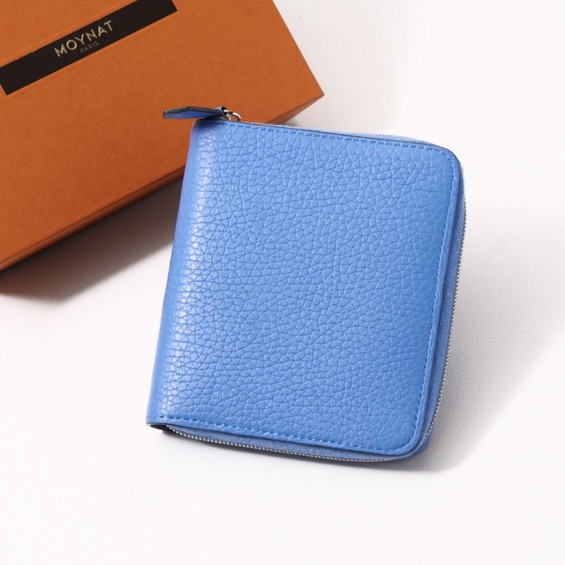 ■美品■MOYNAT モワナ 二つ折り財布 ラウンドファスナー レザー ウォレット フランス製 ブランド古着【中古】20241128/RA2243 □美品□MOYNAT モワナ 二つ折り財布 ラウンドファスナー レザー