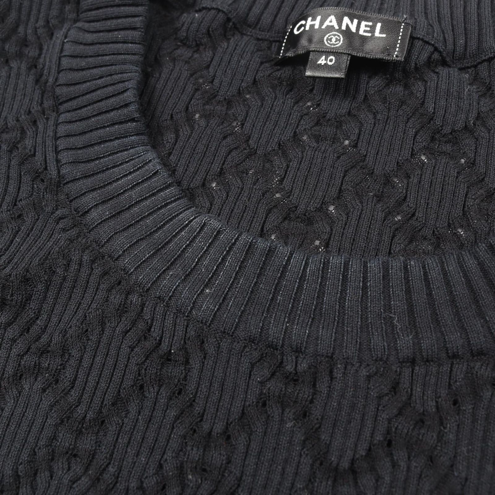 シャネル CHANEL ニット ココマーク 94305 BK コットン コットンニット 