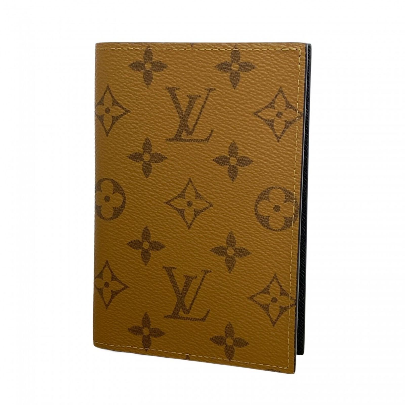 ルイ・ヴィトン(Louis Vuitton) ルイ・ヴィトン パスポートケース・名刺入れ モノグラム・リバース クーヴェルテュール・パスポール M26571 ライトブラウンレディース
