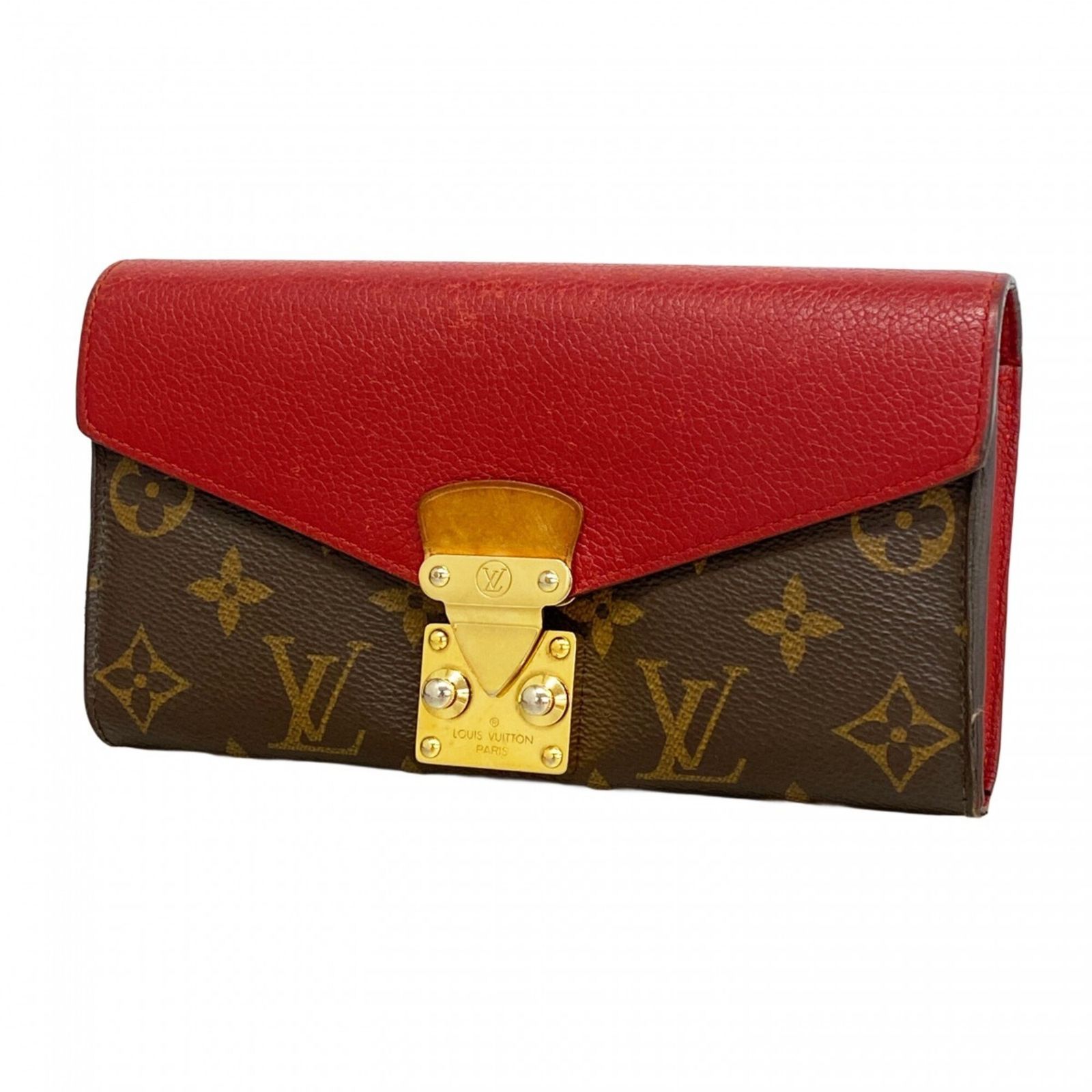 ルイ・ヴィトン(Louis Vuitton) ルイ・ヴィトン 長財布 モノグラム ポルトフォイユパラス M58414 ブラウン スリーズレディース