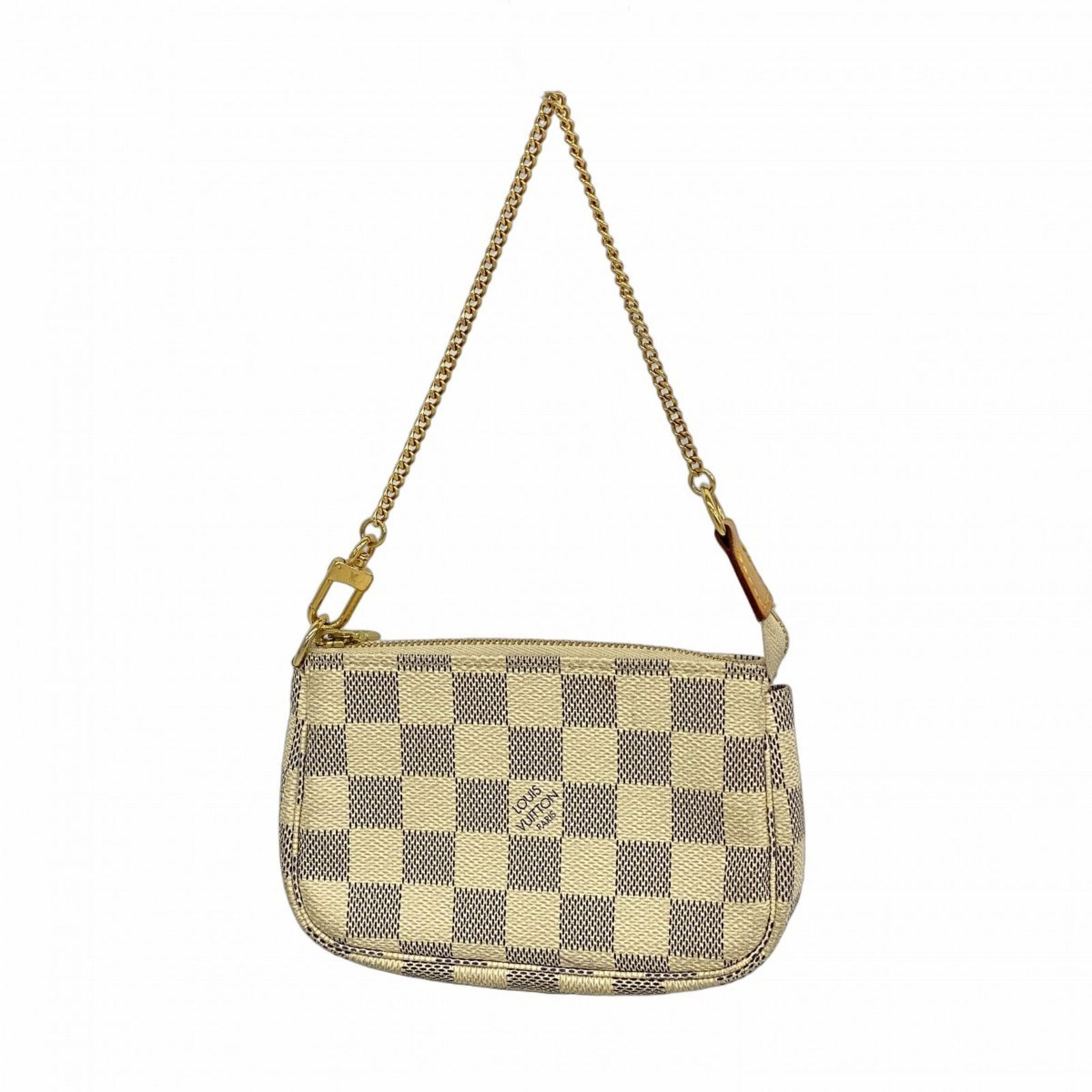 ルイ・ヴィトン(Louis Vuitton) ルイ・ヴィトン バッグ・ポーチ ダミエ・アズール ミニポシェットアクセソワール N58010 ホワイトレディース