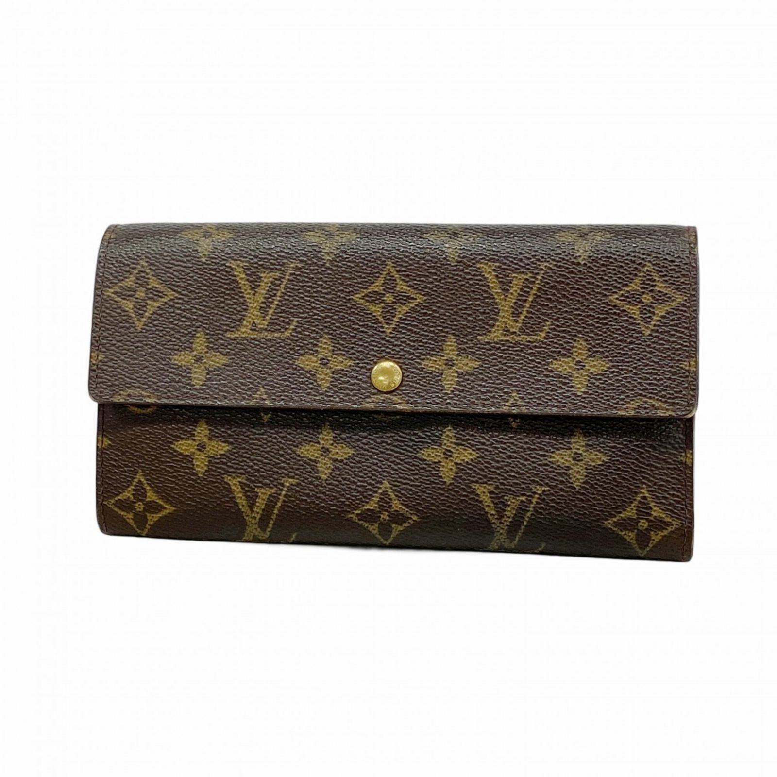ルイ・ヴィトン(Louis Vuitton) ルイ・ヴィトン 長財布 モノグラム ポシェットポルトモネクレディ M61725 ブラウンレディース