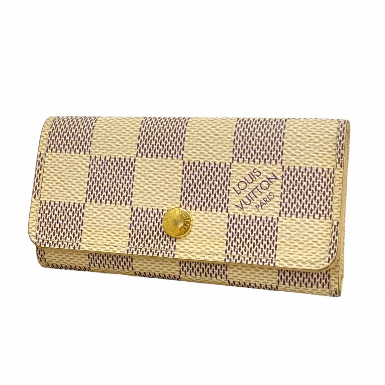 ルイ・ヴィトン(Louis Vuitton) ルイ・ヴィトン アクセサリー・キーケース ダミエ・アズール ミュルティクレ4 N60020 ホワイトメンズ レディース