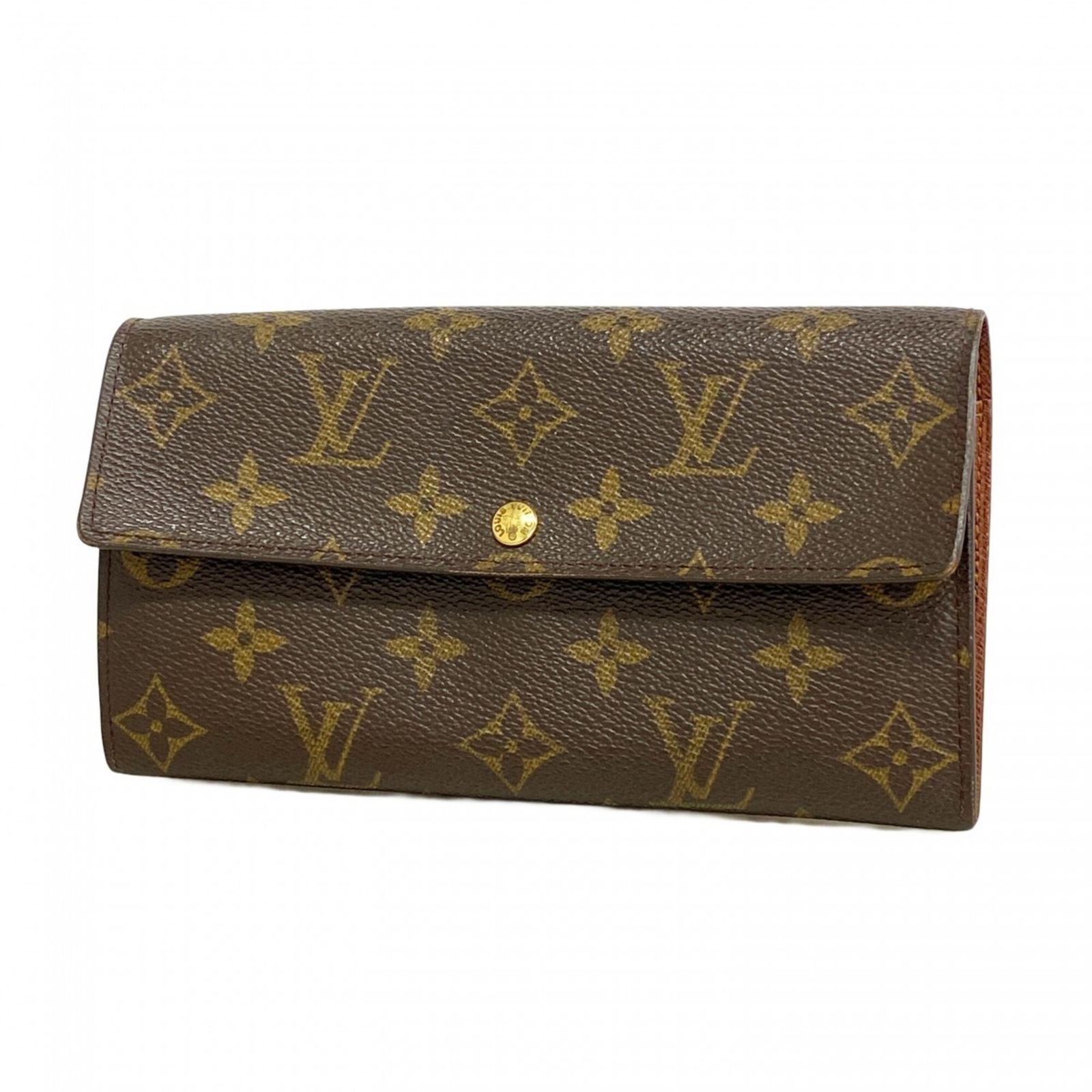 ルイ・ヴィトン(Louis Vuitton) ルイ・ヴィトン 長財布 モノグラム ポシェットポルトモネクレディ M61725 ブラウンレディース
