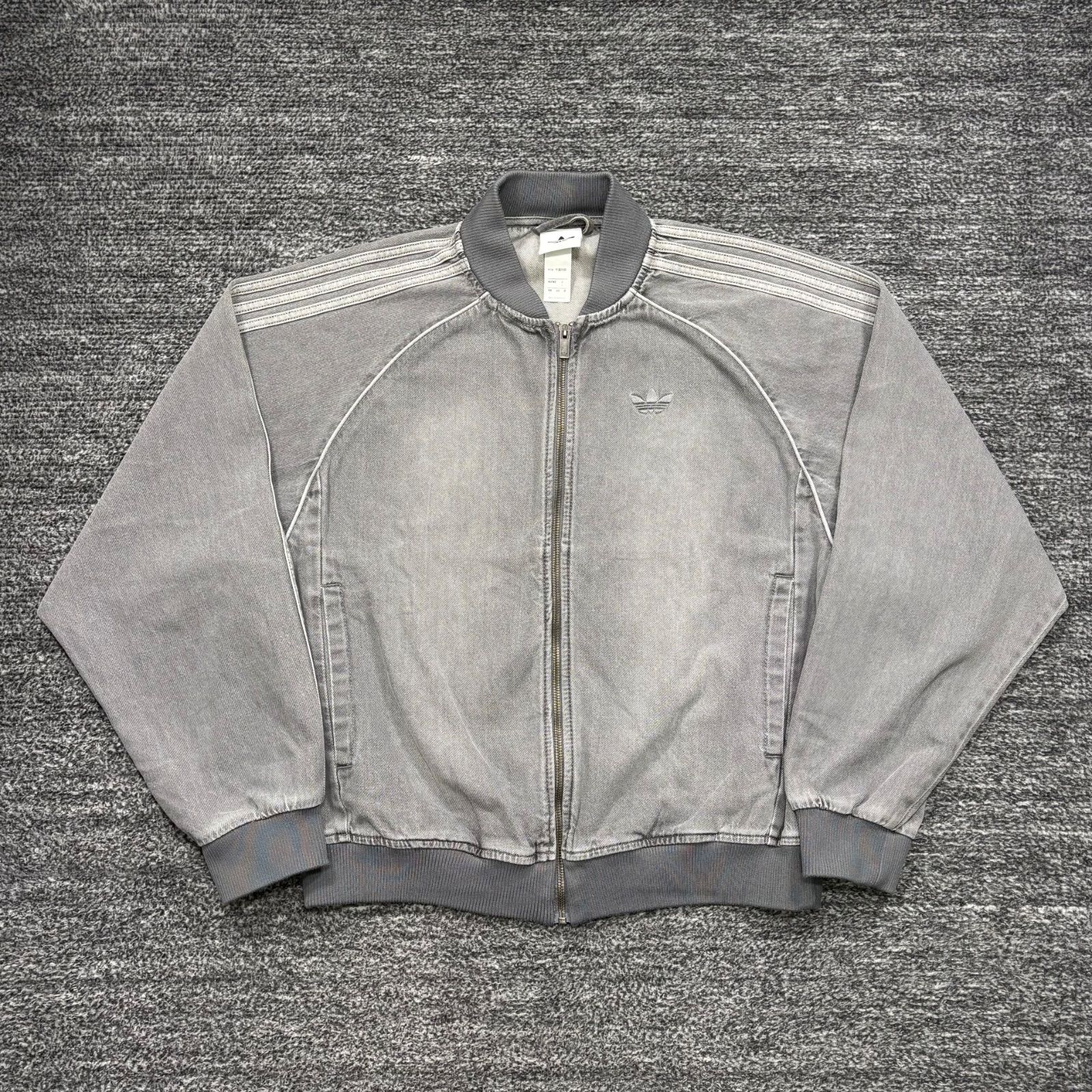 【極美品】アディダス SST アディカラー デニム ジャケット L ウォッシュ黒 極美品 adidas SST アディカラー ルーズ SST デニム ブラック