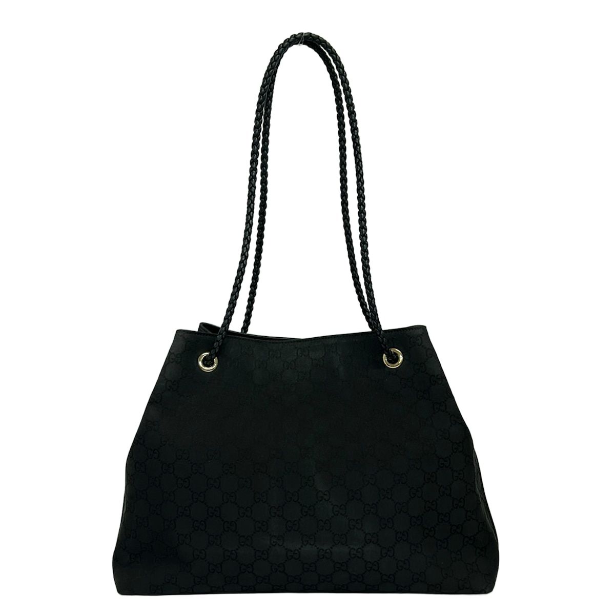GUCCI(グッチ) トートバッグ GG柄 419689 黒 レザー