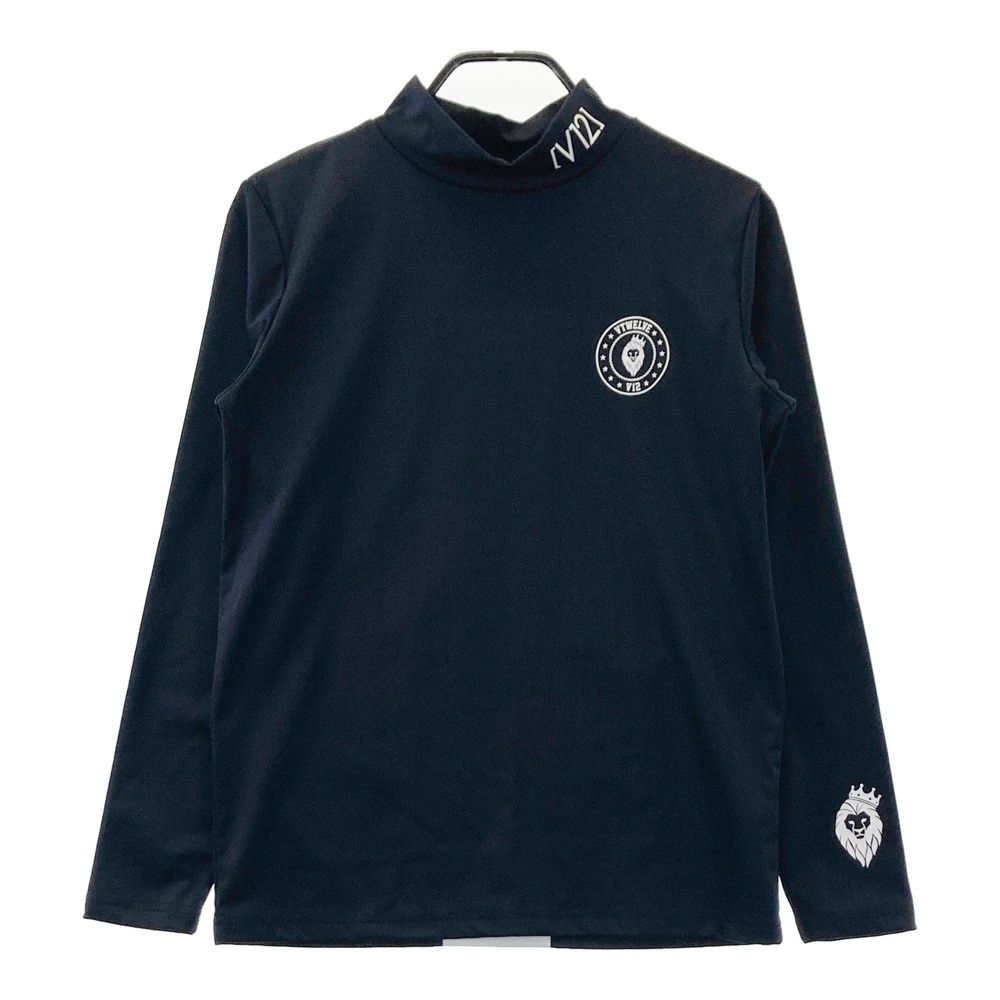 サイズ：S V12 ヴィトゥエルヴ ハイネック長袖Tシャツ ブラック系 [240101683998] ゴルフウェア メンズ ストスト