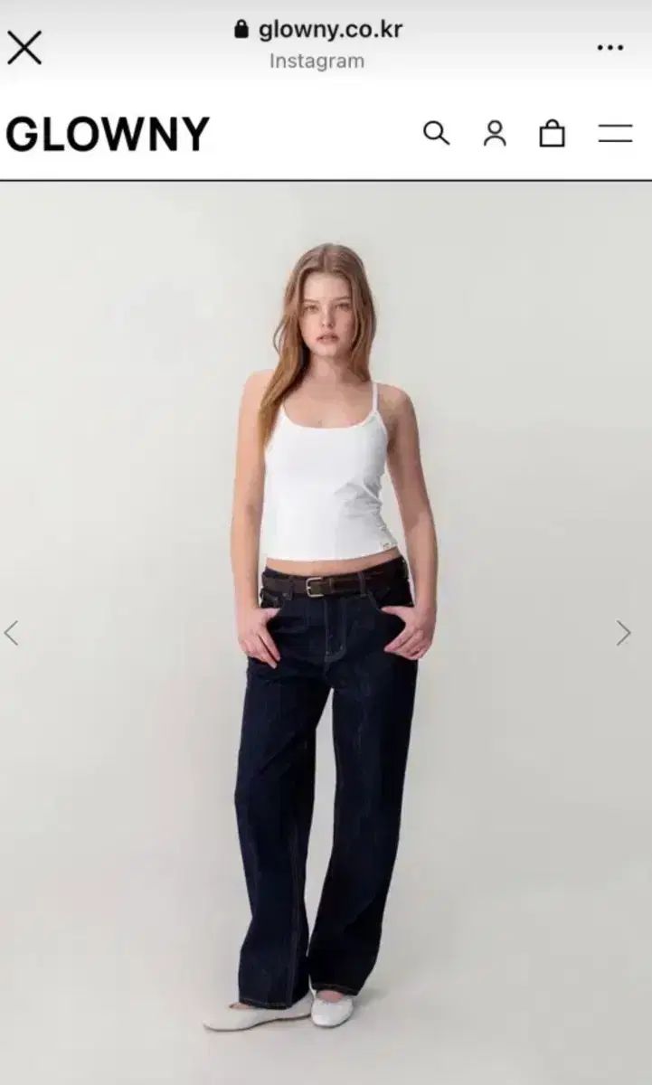 グロウニー ジーン THE JANE JEANS (DEEP BLUE)