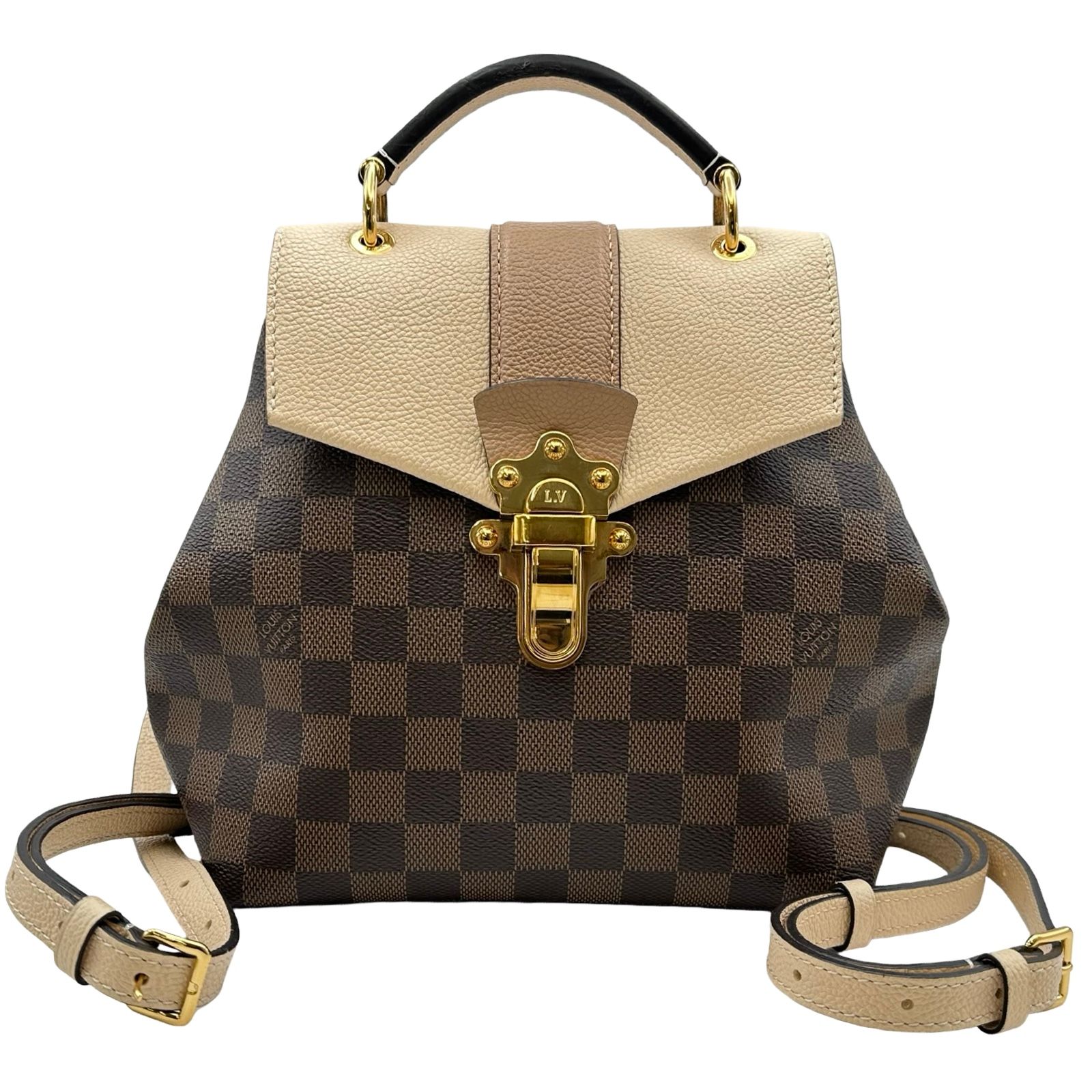 ルイ・ヴィトン LOUIS VUITTON クラプトン N42259 ブラウン ダミエ レディース リュック・デイパック 108,350円