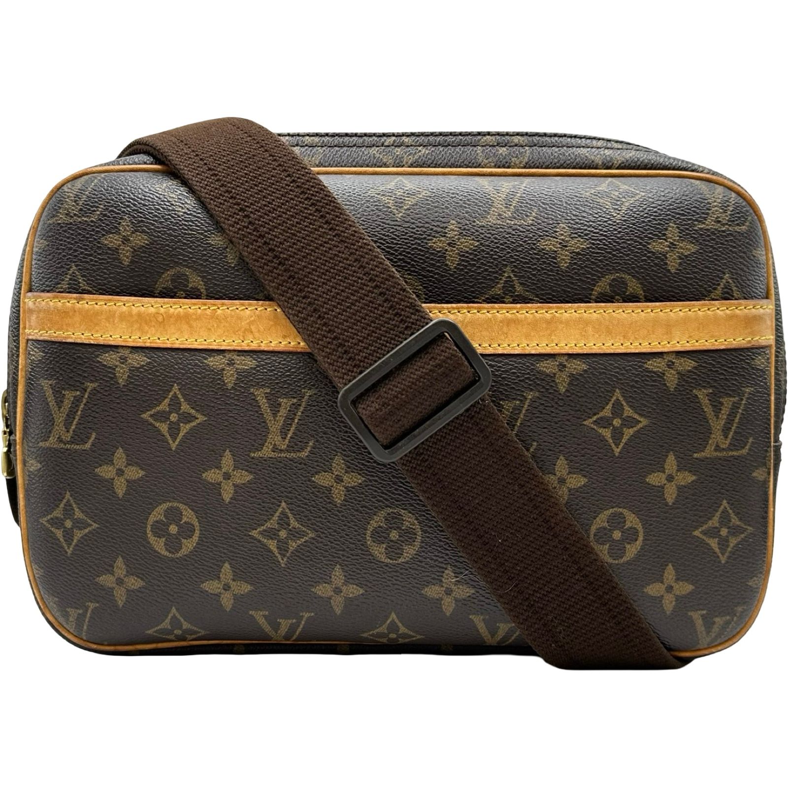 ルイ・ヴィトン LOUIS VUITTON リポーターPM M45254 ブラウン モノグラム ユニセックス ショルダーバッグ