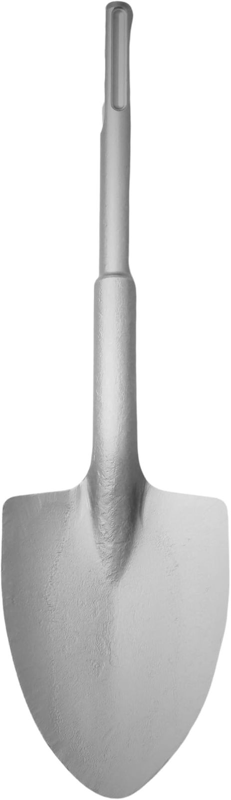 KERAGA 電動ハンマー用スコップ ハンマードリル SDS-max 18φx410mm ハツリ 斫り 穴掘り (シルバー, 三角型スコップ)