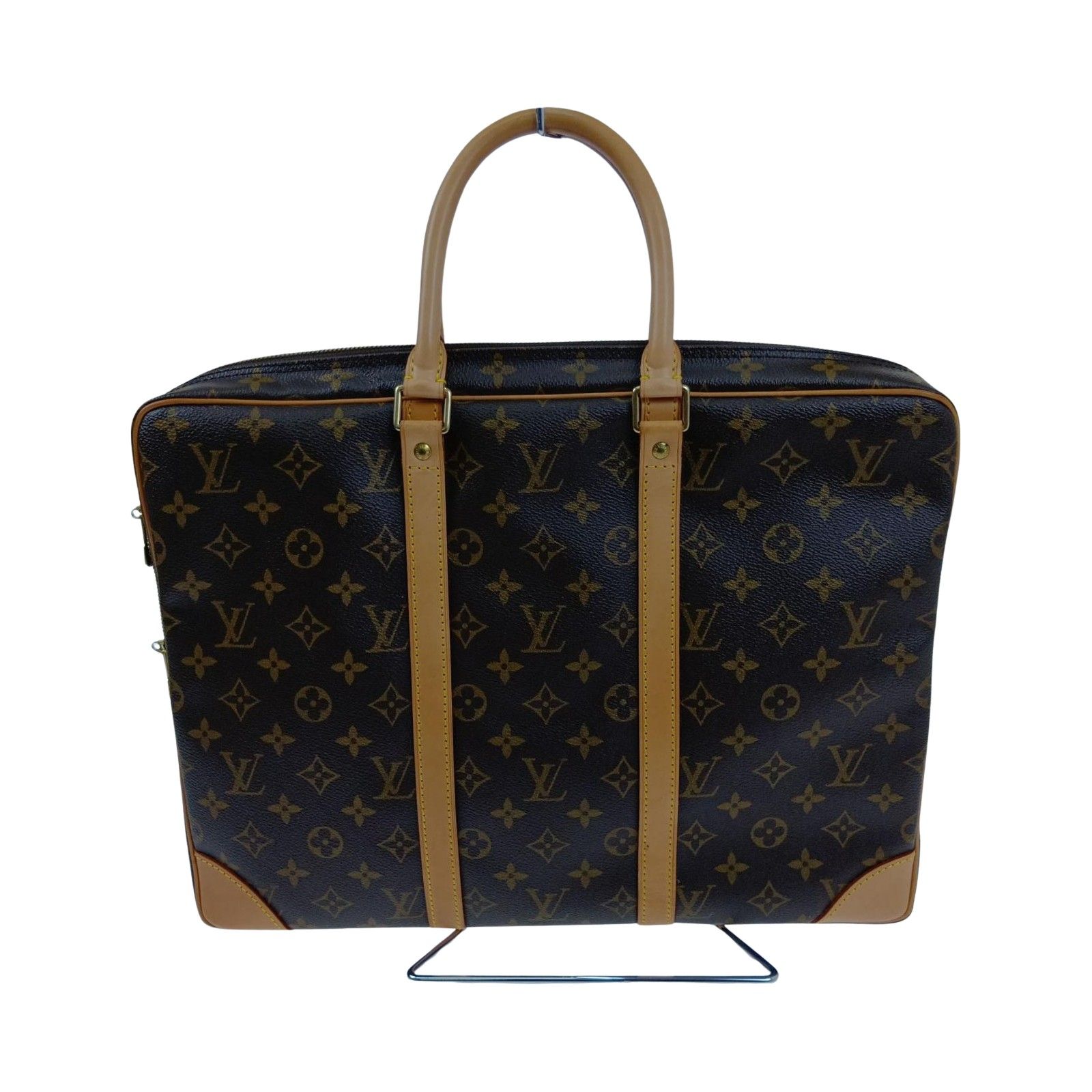 LOUIS VUITTON ルイヴィトン モノグラム ポルトドキュマン ヴォワヤージュ　ビジネスバッグ M53361 ブラウン