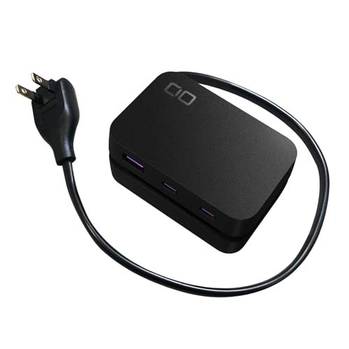 CIO 電源タップ USB付 Polaris CUBE Built in CABLE 卓上 旅行 持ち運び 延長コード 0.5m 収納リール付 合計5口 Type-C Type-A AC差込口 小型 急速充電 iPhone 17 / 16 / eae2a36e