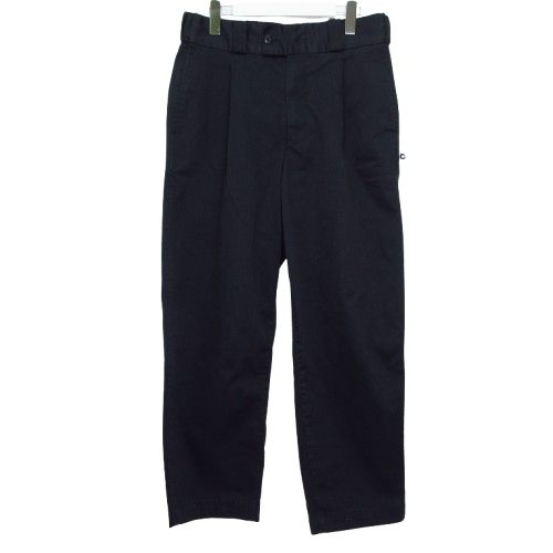 カウラム CAHLUMN ツイルタックパンツ ロング Lサイズ ブラック k406915 0506