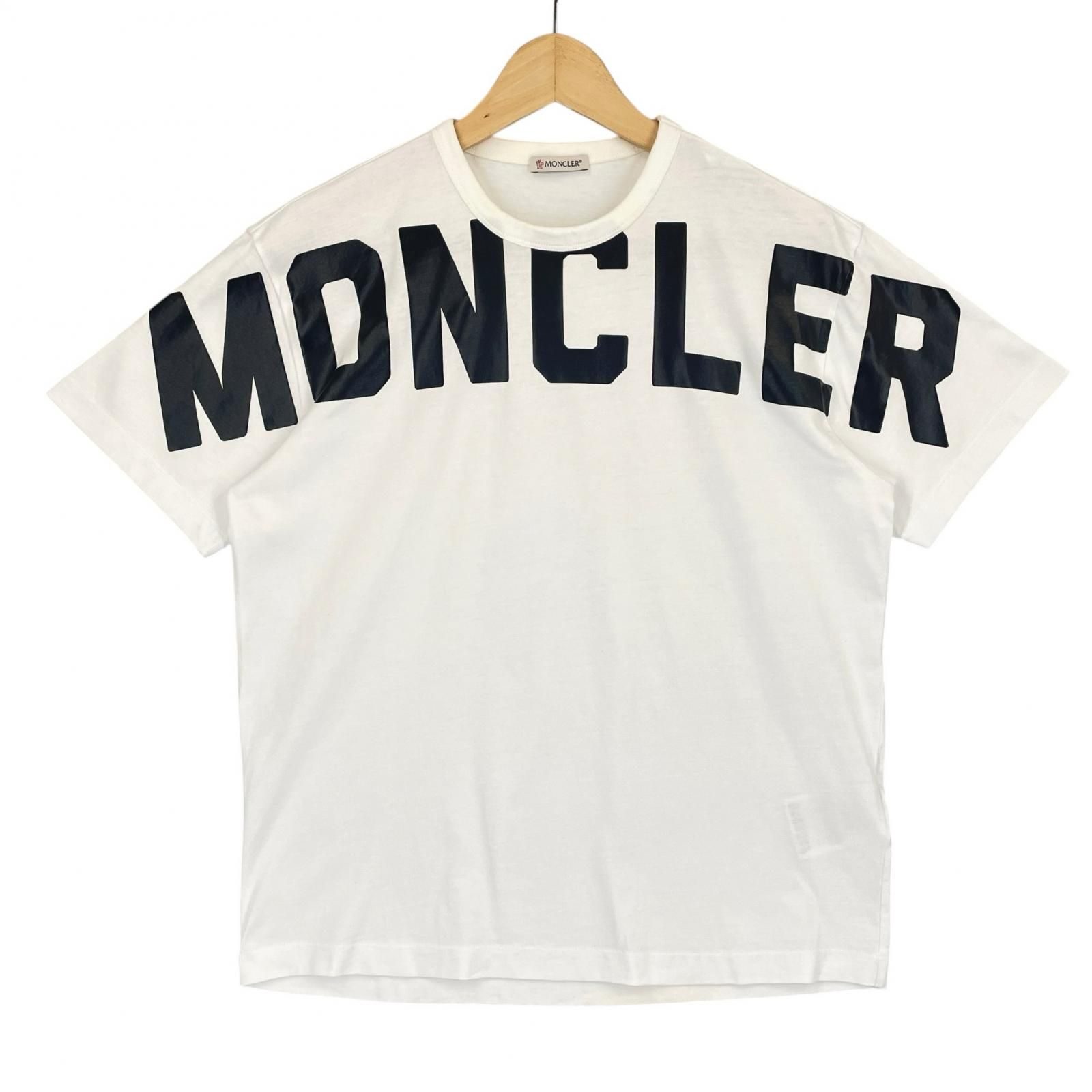 MONCLER/S/ホワイト/半袖Tシャツ/型番F10918C70410 8390T