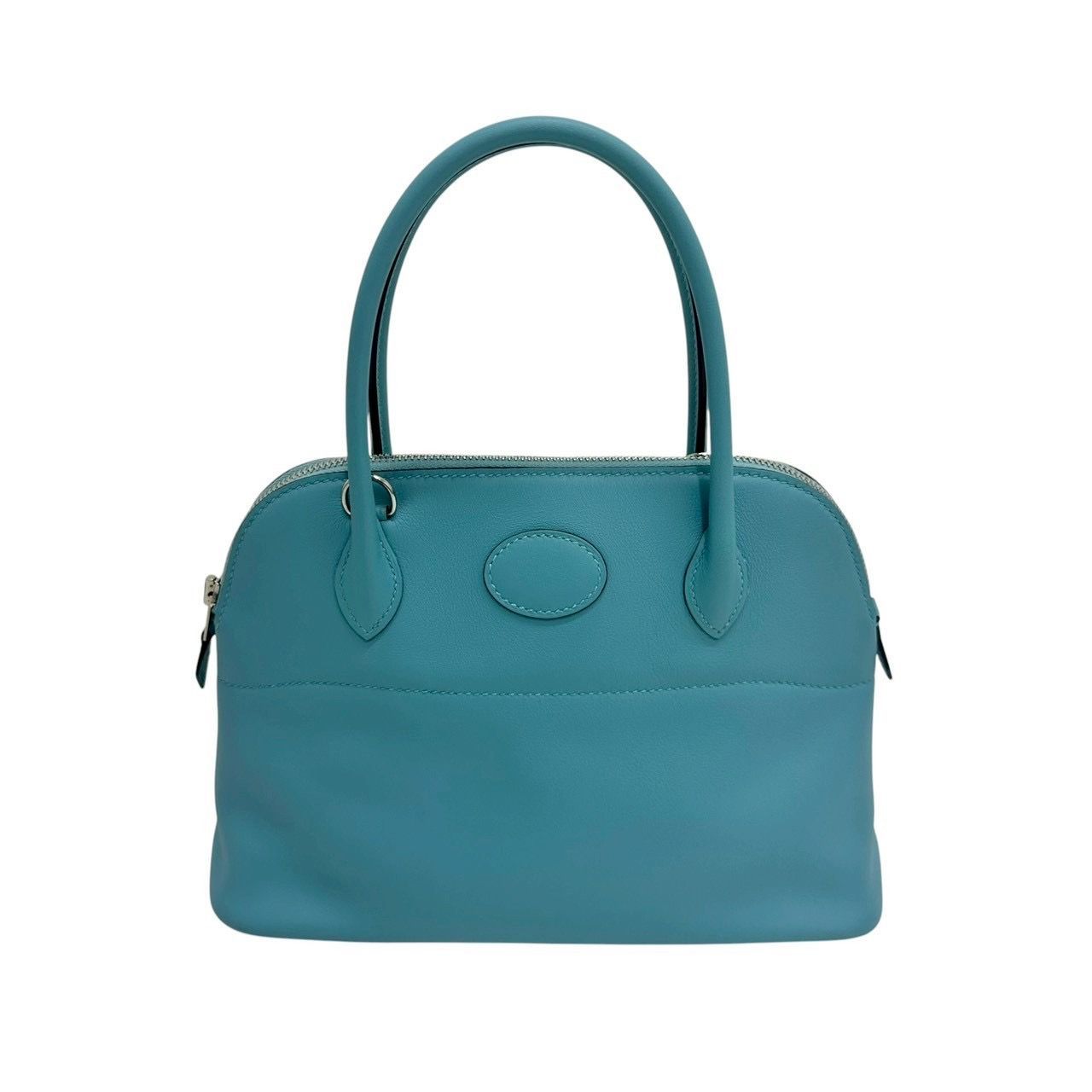 HERMES：エルメス　ボリード 27 スイフト ブルーサンシール SV金具 X刻印