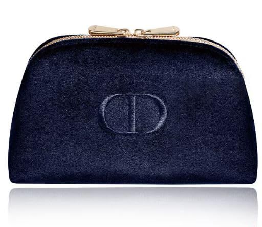 ディオール Dior スエード ポーチ ノベルティ 小物入れ ネイビー ベルベット ベロア スクエア 青 ブルー プレゼント [並行輸入品]pms 6d6d246d