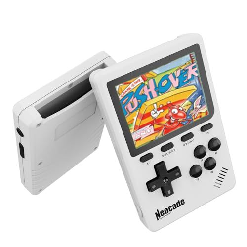 NEOCADE ポケット レトロゲーム機 GBA用 ポータブルゲーム機 可携帯 ゲームコンソール GBAカートリッジ対応 Pikoレトロゲーム 40種 収録 3.0インチ IPSスクリーン 解像度320x240 持ち運びに便利 プレゼント- fdab2bc2